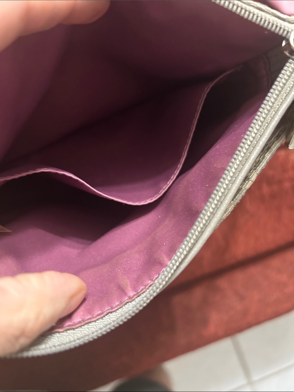 Vintage Coach Taupe Crossbody Bag - Picture 2 of 4